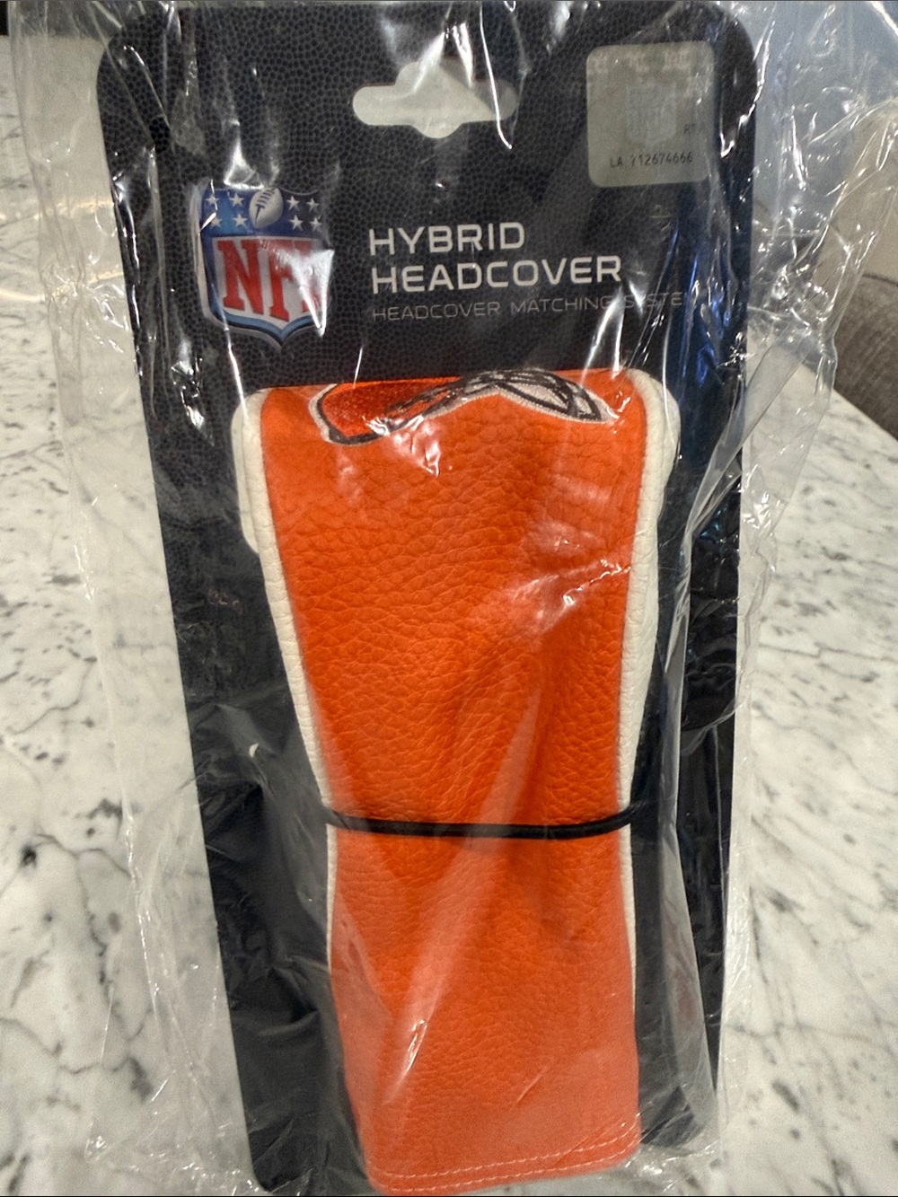 NFL Hybrid Headcover - Orange with White Trim